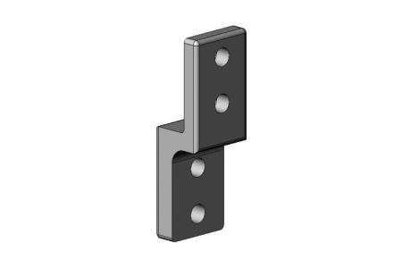 Muursteun aluminium markies- crème