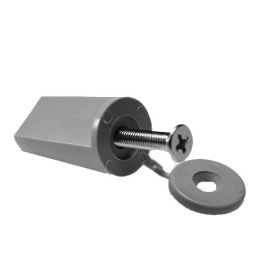 ECENCE Aanslagpunt-stopper voor rolluiken, set van 8 40mm incl. schroef & dichting, Wit, eindstopper, rolluikbescherming compleet