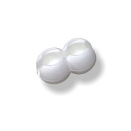 EFIXS Rolgordijnketting van pvc, bedieningsketting, met 5 kettingverbinders, lengte 10 meter, 3,2 x 4 mm, voor rolluiken, jaloezieën, lamellengordijnen, kleur: wit